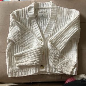 White Hollister Knit Sweater